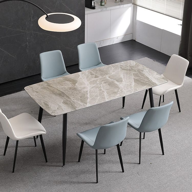 Metal Scandinavian Armless Dining Chairs Parsons Chair Dining Room Home Side Chair Clearhalo ' kitchen&dining_furn' 'Dining Chairs' 'Dining Tables & Seating' 'dining_chair' 'furn' 'furn_dining_chair' 'Furniture' 'furniture_dining_chair' 'Kitchen & Dining Furniture' 'kitchen' 1200x1200_dca6831b-9521-4539-8d8f-288a68b1c2ca