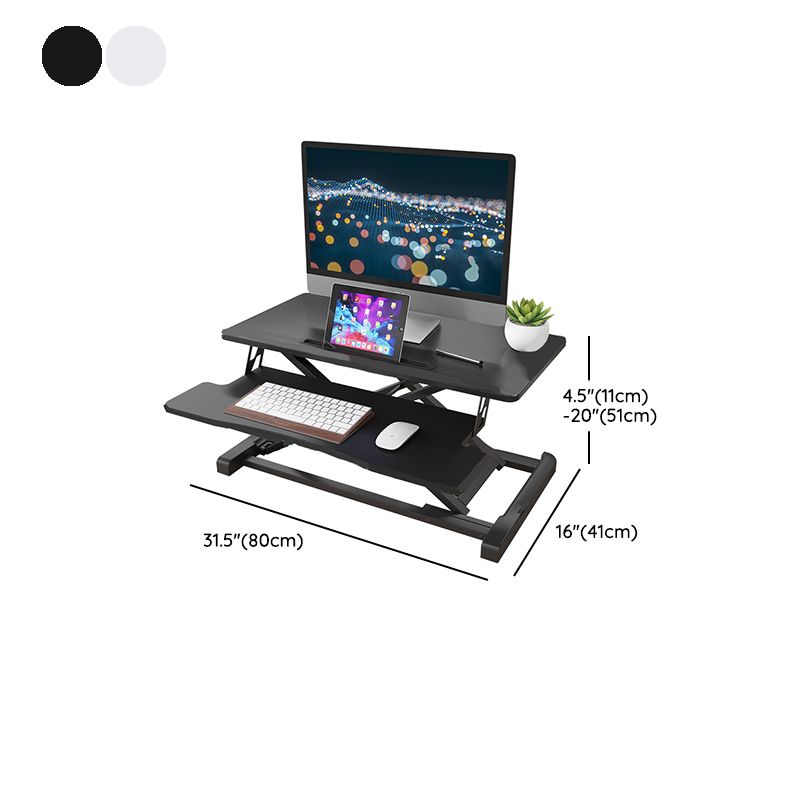 Folding Rectangular Shaped Office Laptop Table Wood in Black/White/Grey Clearhalo 'furn' 'furn_office_desk' 'Furniture' 'Office Desks' 'Office Furniture' 'office_desk' 1200x1200_dca8d12e-a165-4195-b0da-6c50fc82a538