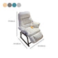 Standard ottomano manuale di reclinabile singolo in metallo contemporaneo con braccio