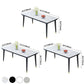 Simple Rectangle Shape Kitchen Dining Table Sintered Stone Dining Table with 4 Legs Base Clearhalo ' dining_table' 'Dining Tables & Seating' 'Dining Tables' 'furn' 'furn_dining_table' 'Furniture' 'furniture_dining_table' 'Kitchen & Dining Furniture' 'kitchen&dining_furn' 'kitchen' 'kitchen_dining_table' 1200x1200_dcaea564-1c5a-44bf-aeae-b66cb69a3c5a