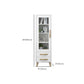 Closed Back Engineered Wood Bookshelf Standard Contemporary Bookcase