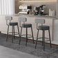 Scandinavian Matte Finish Velvet Counter Stool Footrest Coffee Shop Barstool Clearhalo 'Bar Furniture' 'Bar Stools' 'bar_stools' 'Furniture' 'furniture_bar_stools' 'Kitchen & Dining Furniture' 1200x1200_dcb31f97-1253-4d48-a278-efd5d79cd41c