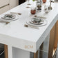 Glam Style Bistro Bar Table Faux Marble Bar Tafel voor woonkamer