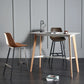 Modern Indoor Rectangle Trestle Bar Dining Table in Stone and Wood Clearhalo 'Bar Furniture' 'Bar Tables' 'bar_tables' 'furn' 'furn_bar_tables' 'Furniture' 'Kitchen & Dining Furniture' 1200x1200_dcb7def5-33db-4aed-b425-679de712f668
