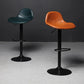 Indoor Industrial Metal Legs Faux Leather Upholstered Bar Stools