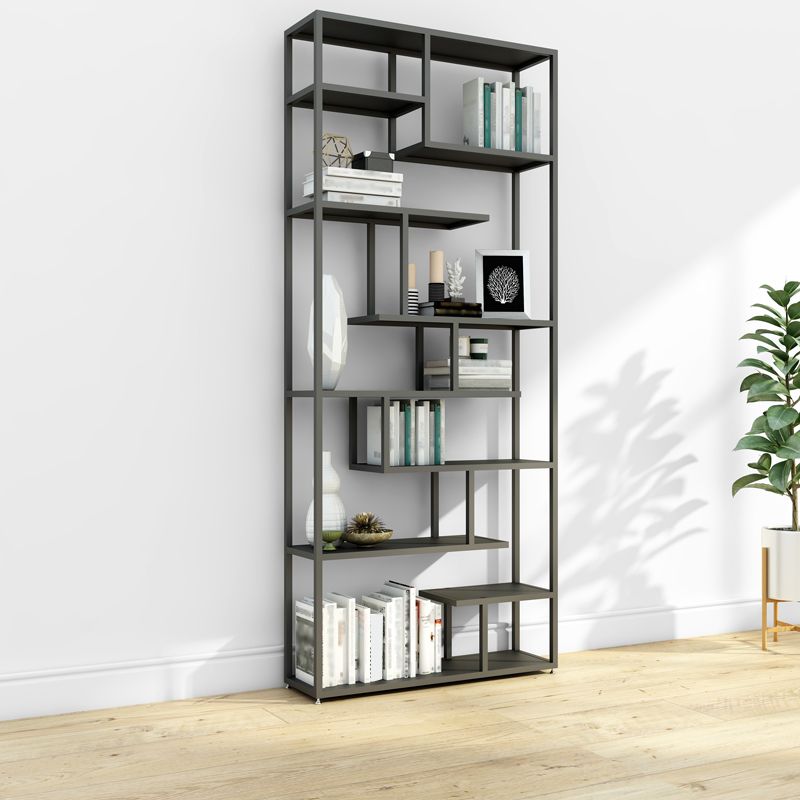 Industrial Metal Etagere Bookshelf Open Iron Bookshelf for Home Office Clearhalo 'Bookcases' 'furn' 'furn_bookcases' 'Furniture' 'furniture_bookcases' 'kitchen' 'kitchen_bookcases' 'Living Room Furniture' 'Office Furniture' 1200x1200_dcbb2acd-3ebc-4246-8a96-2a747d337736