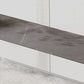 Contemporary Style Rectangle Bar Table Stone Double Pedestal Bar Dining Table for Home Clearhalo 'Bar Furniture' 'Bar Tables' 'bar_tables' 'furn' 'furn_bar_tables' 'Furniture' 'Kitchen & Dining Furniture' 1200x1200_dcbb7e2b-69b7-40e7-8173-77d2c2dbd037