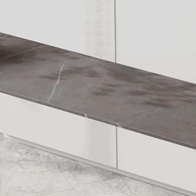 Contemporary Style Rectangle Bar Table Stone Double Pedestal Bar Dining Table for Home Clearhalo 'Bar Furniture' 'Bar Tables' 'bar_tables' 'furn' 'furn_bar_tables' 'Furniture' 'Kitchen & Dining Furniture' 1200x1200_dcbb7e2b-69b7-40e7-8173-77d2c2dbd037