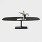 Industrial Sintered Stone Black Table Rectangle Standard Dining Table for Kitchen Clearhalo ' dining_table' 'Dining Tables & Seating' 'Dining Tables' 'furn' 'furn_dining_table' 'Furniture' 'furniture_dining_table' 'Kitchen & Dining Furniture' 'kitchen&dining_furn' 'kitchen' 'kitchen_dining_table' 1200x1200_dcbb8ac3-3ba1-4f94-95ed-eba3abc2e0c8
