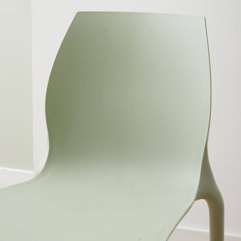 Scandinavian Armless Dining Chairs Plastic Indoor Stackable Solid Back Side Chair Clearhalo ' kitchen&dining_furn' 'Dining Chairs' 'Dining Tables & Seating' 'dining_chair' 'furn' 'furn_dining_chair' 'Furniture' 'furniture_dining_chair' 'Kitchen & Dining Furniture' 'kitchen' 1200x1200_dcbbc42a-4307-4121-829b-c57a9eb80476
