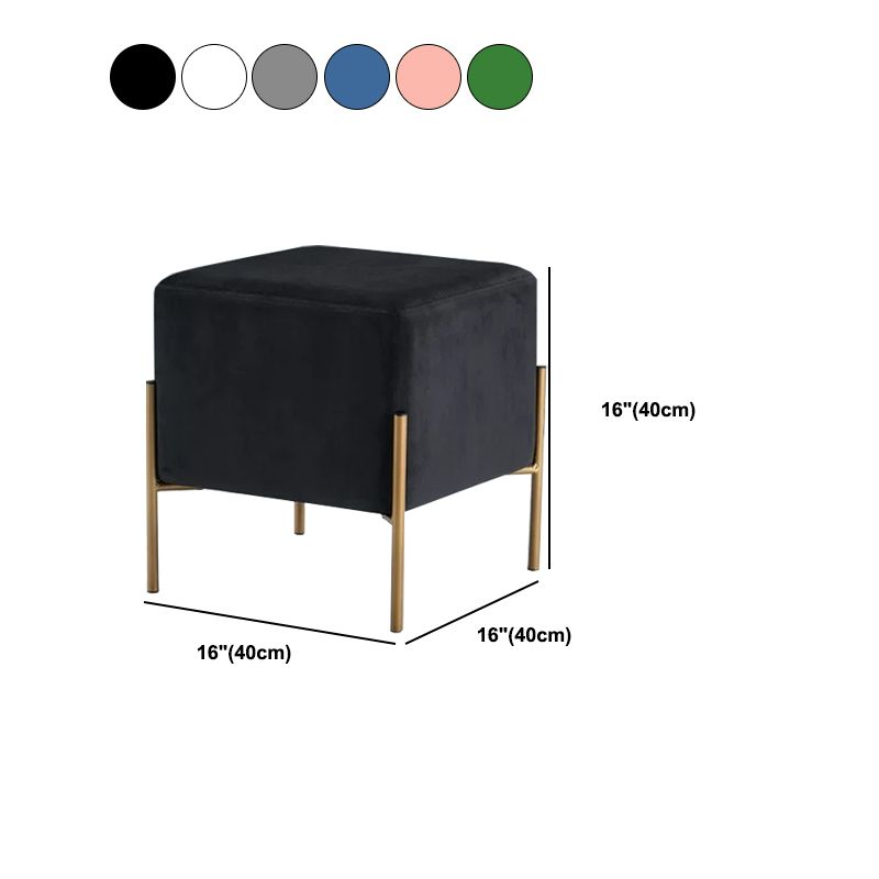 Leisure Velvet Pouf Ottoman Plain Square Water Resistant Ottoman Taverna Clearhalo 'furn' 'furn_ottomans_poufs' 'Furniture' 'Living Room Furniture' 'Ottomans & Poufs' 'ottomans_poufs' 1200x1200_dcbc1cda-4cc4-41f5-908e-4e06ddded15a