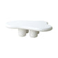 Scandinavian Free Form Coffee Table with 4 Legs in Pine Wood