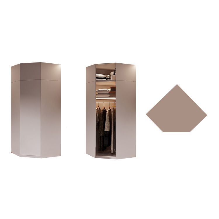 Contemporary Style Wardrobe Wooden Bedroom Wardrobe Closet with Shelves