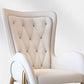 Glam Metal Arm Dining Chair Upholstered Dining Side Chair for Home Use Clearhalo ' kitchen&dining_furn' 'Dining Chairs' 'Dining Tables & Seating' 'dining_chair' 'furn' 'furn_dining_chair' 'Furniture' 'furniture_dining_chair' 'Kitchen & Dining Furniture' 'kitchen' 1200x1200_dcbdfba0-8b70-4a3b-992e-ce8d88e4e5a5