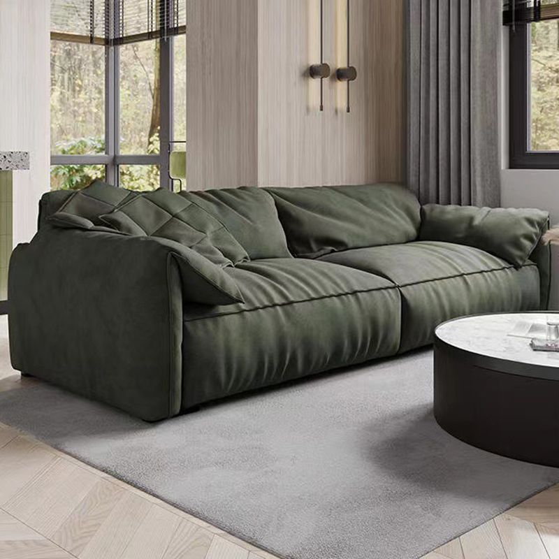 Modern Faux Leather Living Room Pillow Top Arm Sewn Pillow Back Seating Clearhalo 'furn' 'furn_sofas' 'Furniture' 'Living Room Furniture' 'Sofa' 'sofas' 1200x1200_dcbe1d0a-ae9e-49c1-be49-09e54fe2b194