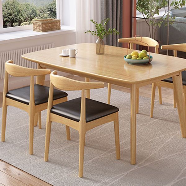 Traditional Dining Table Set 1/2/5/7 Pcs Solid Wood Dining Table and Cow Horn Chairs Clearhalo 'Dining Room Sets' 'Dining Tables & Seating' 'dining_room_set' 'furn' 'furn_dining_room_set' 'Furniture' 'Kitchen & Dining Furniture' 1200x1200_dcbe5d1e-ba27-47b0-80ad-485943bfea1f