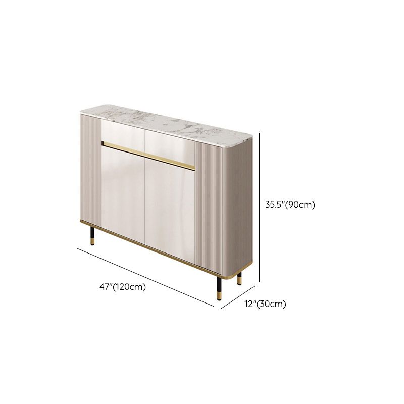 Glamstil Stone Top Sideboard Engineered Wood Side Board für Wohnzimmer