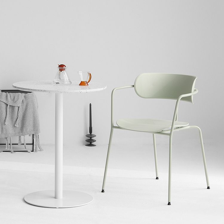 Industrial Style Kitchen Dining Chair Dining Stackable Arm Chairs with Metal Legs Clearhalo ' kitchen&dining_furn' 'Dining Chairs' 'Dining Tables & Seating' 'dining_chair' 'furn' 'furn_dining_chair' 'Furniture' 'furniture_dining_chair' 'Kitchen & Dining Furniture' 'kitchen' 1200x1200_dcbfa915-ac83-4140-ab00-667aedc18e0f