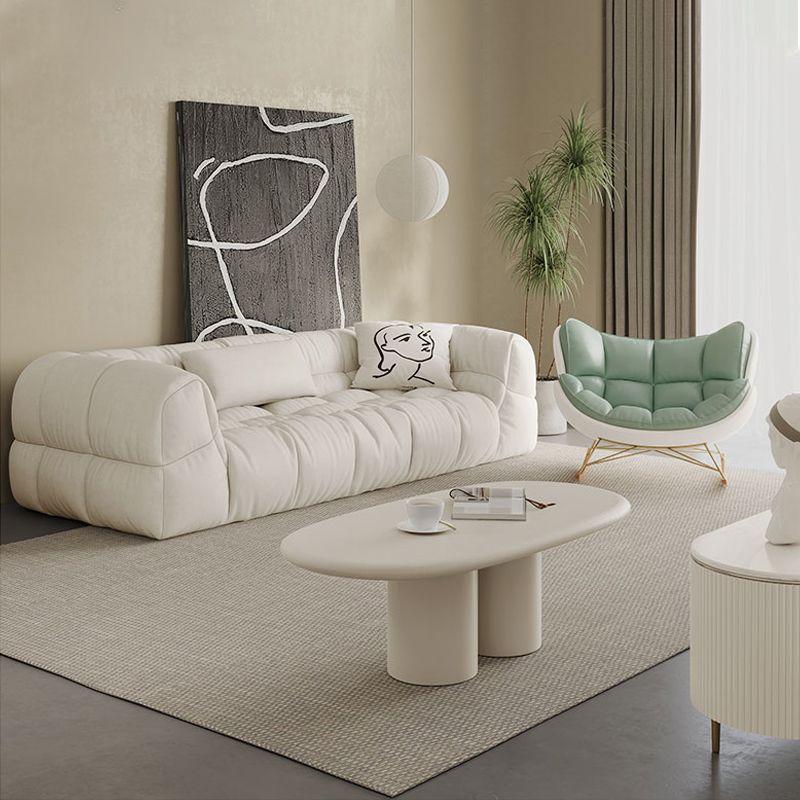 Contemporary White Button-tufted Sofa Tuxedo Arm Living Room Settee Clearhalo 'furn' 'furn_sofas' 'Furniture' 'Living Room Furniture' 'Sofa' 'sofas' 1200x1200_dcc5c37f-aae8-4b93-8517-0970618f7979