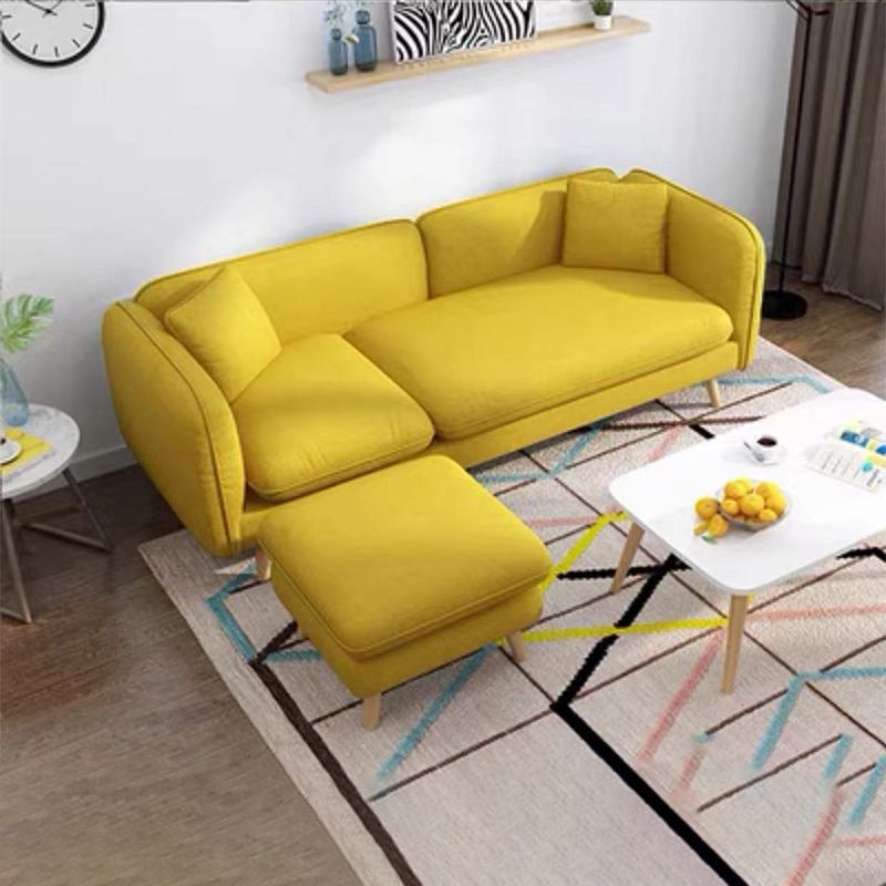 Linen Blend Tight Back Straight Arm Sectional with Slipcovered for Living Room Clearhalo 'furn' 'furn_sectionals' 'Furniture' 'furniture_sectionals' 'Living Room Furniture' 'Sectionals' 1200x1200_dcc6886d-581a-4bf5-b7c6-2bf89579ae60