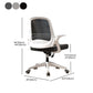 Modern Style Office Chair Adjustable Seat Height with Wheels Clearhalo 'furn' 'furn_office_chair' 'Furniture' 'Office Chairs' 'Office Furniture' 'office_chair' 1200x1200_dcc92b30-f94b-4baa-87a6-731e60e3ceea