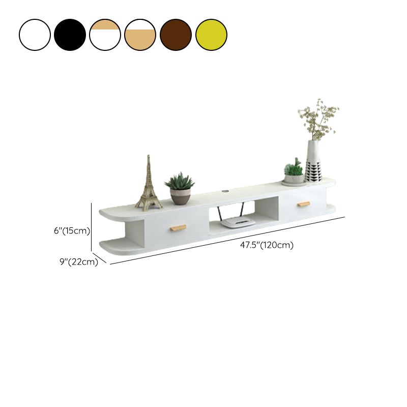 Contemporary TV Media Stand Wall-mounted Wood TV Console with Open Shelving Clearhalo 'furn' 'furn_tv_stands_entertainment_centers' 'Furniture' 'Living Room Furniture' 'TV Stands & Entertainment Centers' 'TV Stands & Media Storage Furniture' 'tv_stands_entertainment_centers' 1200x1200_dccba14d-d2b8-4513-b319-3e785b784889