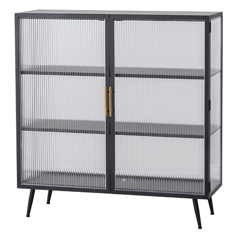 Server buffet cucina in stile glam Server da pranzo in metallo in metallo per soggiorno