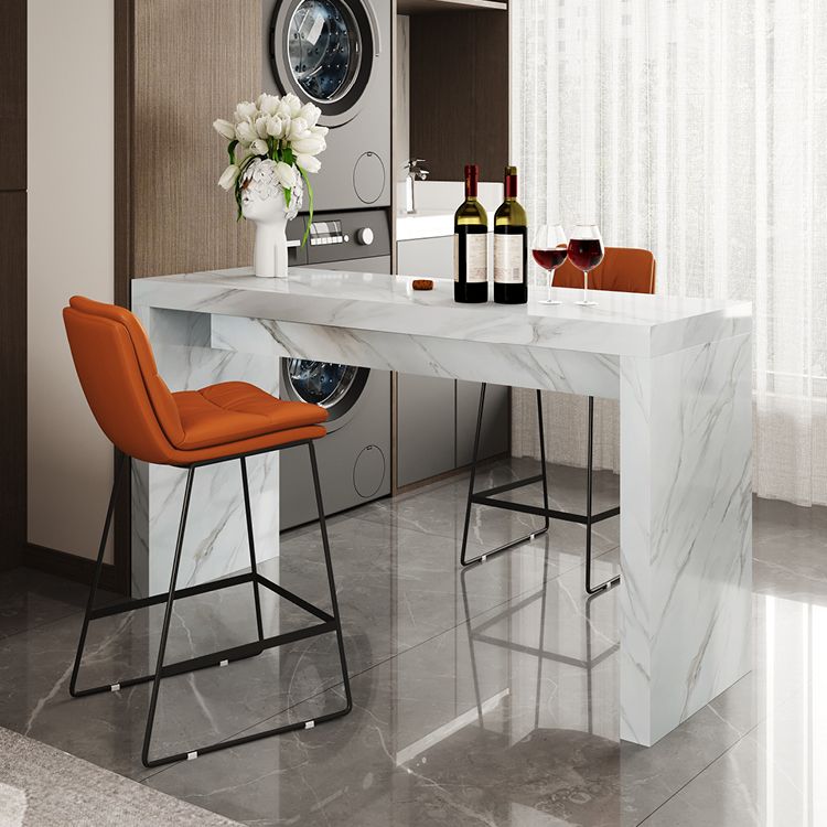 1/2/3 Pieces Pub Table Set Contemporary Rectangular Table and Stool Set Clearhalo 'Bar Furniture' 'furn' 'furn_home_bar_bar_sets' 'Furniture' 'Home Bars & Bar Sets' 'home_bar_bar_sets' 'Kitchen & Dining Furniture' 1200x1200_dccff119-6546-469a-91d8-f34fe5fce41b