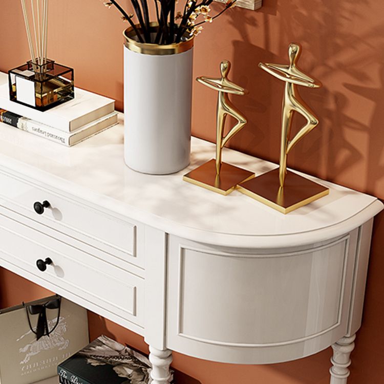 Mid Century Modern Wood Console Table Half Moon End Table for Hall Clearhalo 'Console Tables' 'console_tables' 'Entry & Mudroom Furniture' 'furn' 'furn_console_tables' 'Furniture' 1200x1200_dcd075ce-6583-4554-8318-3ca09f8d92e9