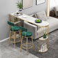 Glam Style Bar Table Stone Pub Table with Iron Shelf for Dining Room, Only Table Clearhalo 'Bar Furniture' 'Bar Tables' 'bar_tables' 'Furniture' 'furniture_bar_tables' 'Kitchen & Dining Furniture' 1200x1200_dcd306cc-61a6-4444-bfd2-36165c5ede09