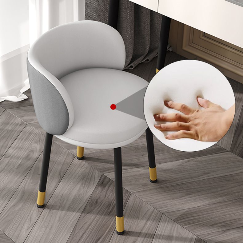 Nordic Style Armless Solid Back Chair Upholstered Side Chairs Clearhalo ' kitchen&dining_furn' 'Dining Chairs' 'Dining Tables & Seating' 'dining_chair' 'furn' 'furn_dining_chair' 'Furniture' 'furniture_dining_chair' 'Kitchen & Dining Furniture' 'kitchen' 1200x1200_dcd39546-ec92-485e-bc1e-d470c249e4a4