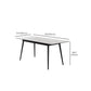 Rectangle Extendable Dining Table Modern Stone Top Dining Table Clearhalo 'Dining Tables & Seating' 'Dining Tables' 'dining_table' 'furn' 'furn_dining_table' 'Furniture' 'Kitchen & Dining Furniture' 1200x1200_dcd6882c-dd20-4159-a9d4-18b7229cbc83