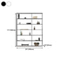 Metal Bookcase Minimalist Book Shelf with Rectangular Shelves Clearhalo 'Bookcases' 'furn' 'furn_bookcases' 'Furniture' 'furniture_bookcases' 'kitchen' 'kitchen_bookcases' 'Living Room Furniture' 'Office Furniture' 1200x1200_dcd6a0fa-ba88-41d0-a757-2c9225e083a0
