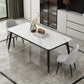Modern Stone Rectangular Dining Table for Restaurant and Bar Clearhalo 'Dining Tables & Seating' 'Dining Tables' 'dining_table' 'furn' 'furn_dining_table' 'Furniture' 'Kitchen & Dining Furniture' 1200x1200_dcd7acd9-2816-40c5-aa84-b4d9fa324d76