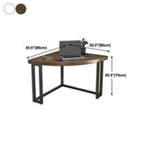 Modern Style Office Desk Solid Wood Home Use Desk with Metal Legs Clearhalo 'Furniture' 'furniture_office_desk' 'Office Desks' 'Office Furniture' 'office_desk' 1200x1200_dcd9fde6-6b5a-4cae-ade3-892a3304cf96