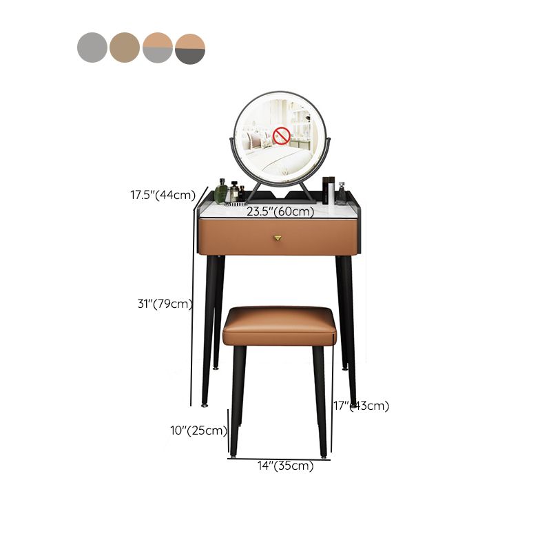 17.32 "tavolo da toeletta contemporaneo set largo con cassetto