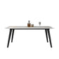 Sintered Stone Industrial Kitchen Desk Rectangle Dining Room Table
