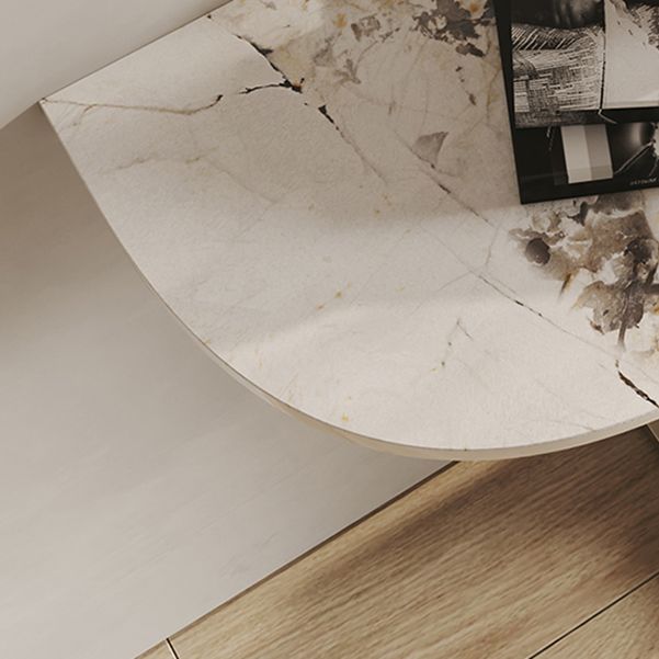 Tabella della console di pietra moderna tavolo da divano console resistente alle macchie per la sala