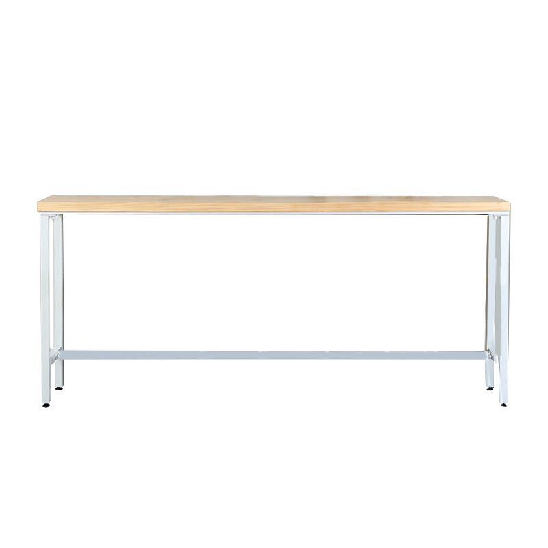 Modern Style Rectangle Bar Table Solid Wood Trestle Base Bar Dining Table Clearhalo 'Bar Furniture' 'Bar Tables' 'bar_tables' 'furn' 'furn_bar_tables' 'Furniture' 'Kitchen & Dining Furniture' 1200x1200_dce4cb20-8699-45d3-91e7-04d443c3505c