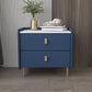 Leather Nightstand with 4 Legs Stone Top Night Table with Drawers Clearhalo 'Bedroom Furniture' 'furn' 'furn_night_stand' 'Furniture' 'night_stand' 'Nightstands' 1200x1200_dce55234-071c-4760-bbc9-20de1e47731e