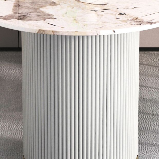 Stone Top Dining Table Modern Dining Table with Double Pedestal Base in White Clearhalo ' dining_table' 'Dining Tables & Seating' 'Dining Tables' 'furn' 'furn_dining_table' 'Furniture' 'furniture_dining_table' 'Kitchen & Dining Furniture' 'kitchen&dining_furn' 'kitchen' 'kitchen_dining_table' 1200x1200_dce55e6a-a715-437a-bd30-0cb0a267bbae