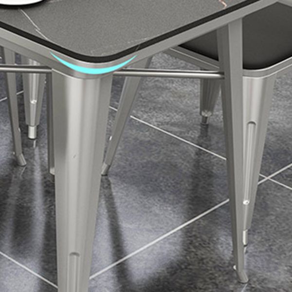 Industrial Dining Room Table Sintered Stone Table with Sled Base for Home Kitchen Dinner Clearhalo ' dining_table' 'Dining Tables & Seating' 'Dining Tables' 'furn' 'furn_dining_table' 'Furniture' 'furniture_dining_table' 'Kitchen & Dining Furniture' 'kitchen&dining_furn' 'kitchen' 'kitchen_dining_table' 1200x1200_dce651e9-a1d3-4ebf-8919-dc8aaee6b7cb