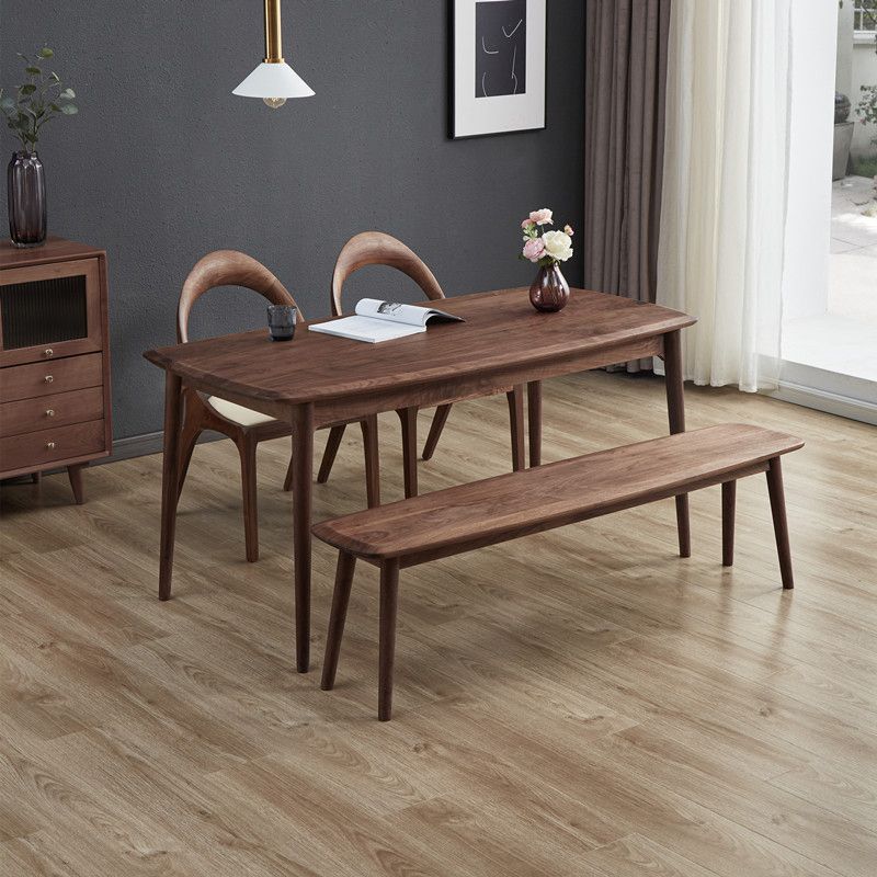 Rectangular Solid Wood Dining Table Modern Natural or Brown Furniture with 4 Legs for Home Clearhalo 'Dining Tables & Seating' 'Dining Tables' 'dining_table' 'furn' 'furn_dining_table' 'Furniture' 'Kitchen & Dining Furniture' 1200x1200_dce7696d-696a-4720-ba06-ce526bbb8c44
