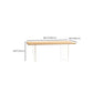 Rectangle Double Base Dining Table Modern Pine Wood Table for Kitchen Dining Room Clearhalo 'Dining Tables & Seating' 'Dining Tables' 'dining_table' 'furn' 'furn_dining_table' 'Furniture' 'Kitchen & Dining Furniture' 1200x1200_dce9e086-6738-413e-beeb-6cf932f0e6f8