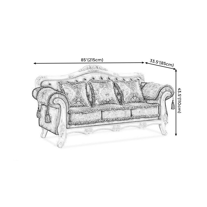Traditional Tufted Rolled Arm Settee Slipcovered Sofa for Three People Clearhalo 'furn' 'furn_sofas' 'Furniture' 'furniture_sofas' 'Living Room Furniture' 'Sofa' 'sofas' 1200x1200_dceb59f0-a661-4d17-9a89-af1a5929d169