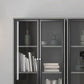 Glam Standard Bookcase Metal Frame Manufactured Wood Shelf Bookshelf with Glass Door Clearhalo 'Bookcases' 'furn' 'furn_bookcases' 'Furniture' 'furniture_bookcases' 'kitchen' 'kitchen_bookcases' 'Living Room Furniture' 'Office Furniture' 1200x1200_dced78b0-674e-4419-968c-b00809fc82e2