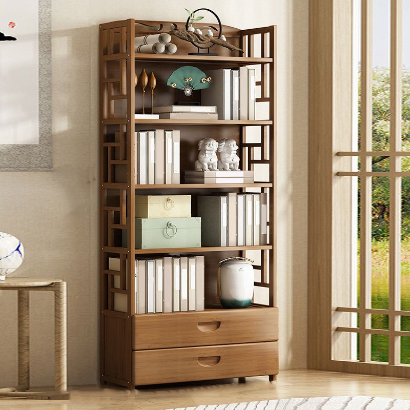 Modern Bamboo Bookcase Standard 11-inch Wide Home Book Shelf