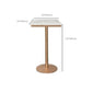 Glam Style Fixed Bar Table Set 1/3 Pieces Faux Marble Counter Table Set Clearhalo 'Bar Furniture' 'furn' 'furn_home_bar_bar_sets' 'Furniture' 'Home Bars & Bar Sets' 'home_bar_bar_sets' 'Kitchen & Dining Furniture' 1200x1200_dcee9383-ea20-4e2a-befe-22fa3e2e6266