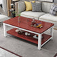 Rectangle Wooden Top Coffee Table with Metal Four legs Modern Style Clearhalo 'Coffee & Accent Tables' 'Coffee Tables' 'coffee_tables' 'furn' 'furn_coffee_tables' 'Furniture' 'Living Room Furniture' 1200x1200_dceecde5-e8b7-4f6b-88fd-55a88a287ee7