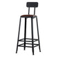 Industrial Leather Bar and Counter Stool Square Stool with 4 Legs Clearhalo 'Bar Furniture' 'Bar Stools' 'bar_stools' 'furn' 'furn_bar_stools' 'Furniture' 'Kitchen & Dining Furniture' 1200x1200_dcf023c7-08d8-4dce-8a07-fb93cc872b81